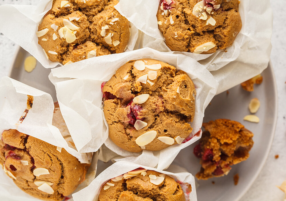 Vegan, Gluten-Free Strawberry Oat Muffins